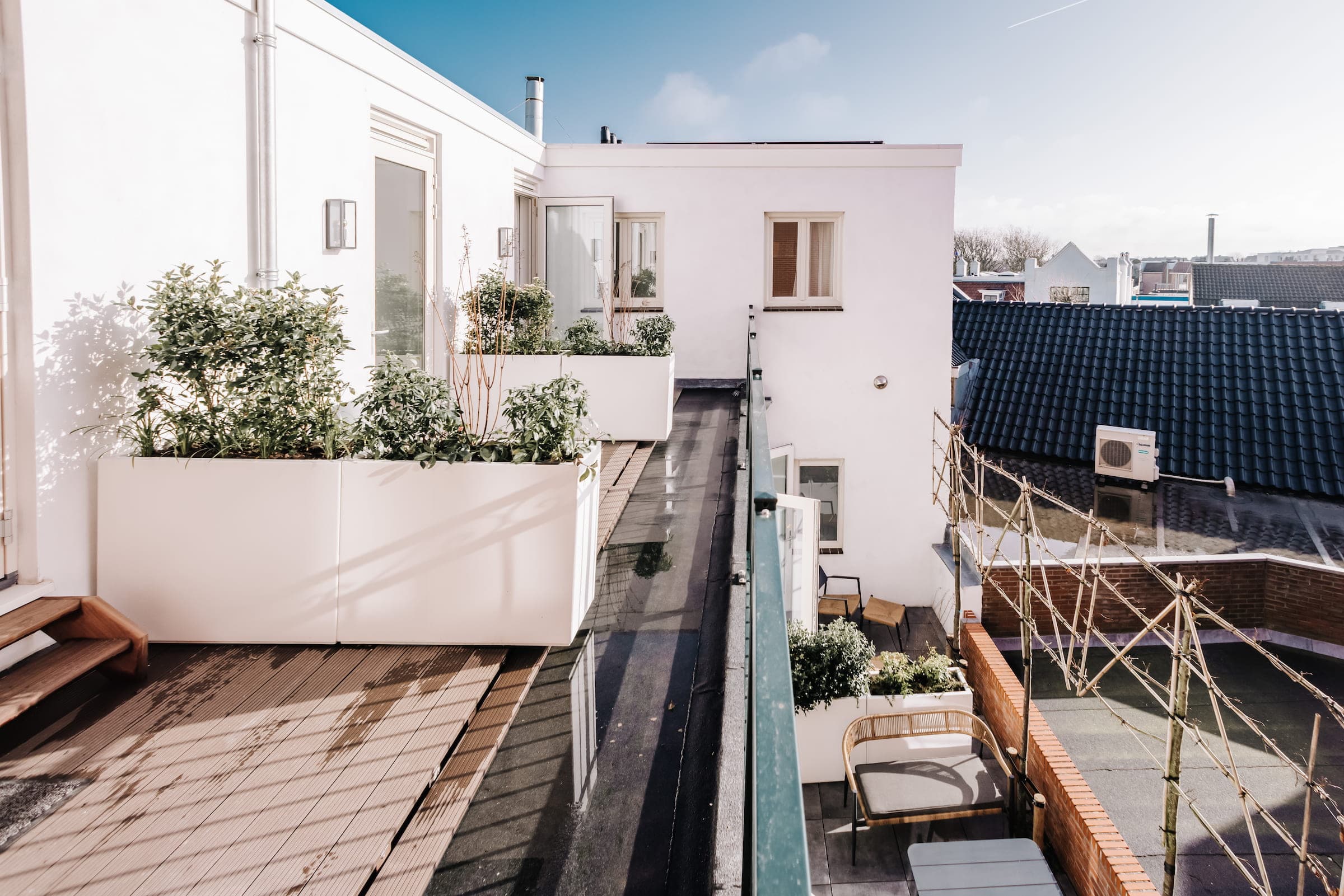 Dak met zonnepanelen