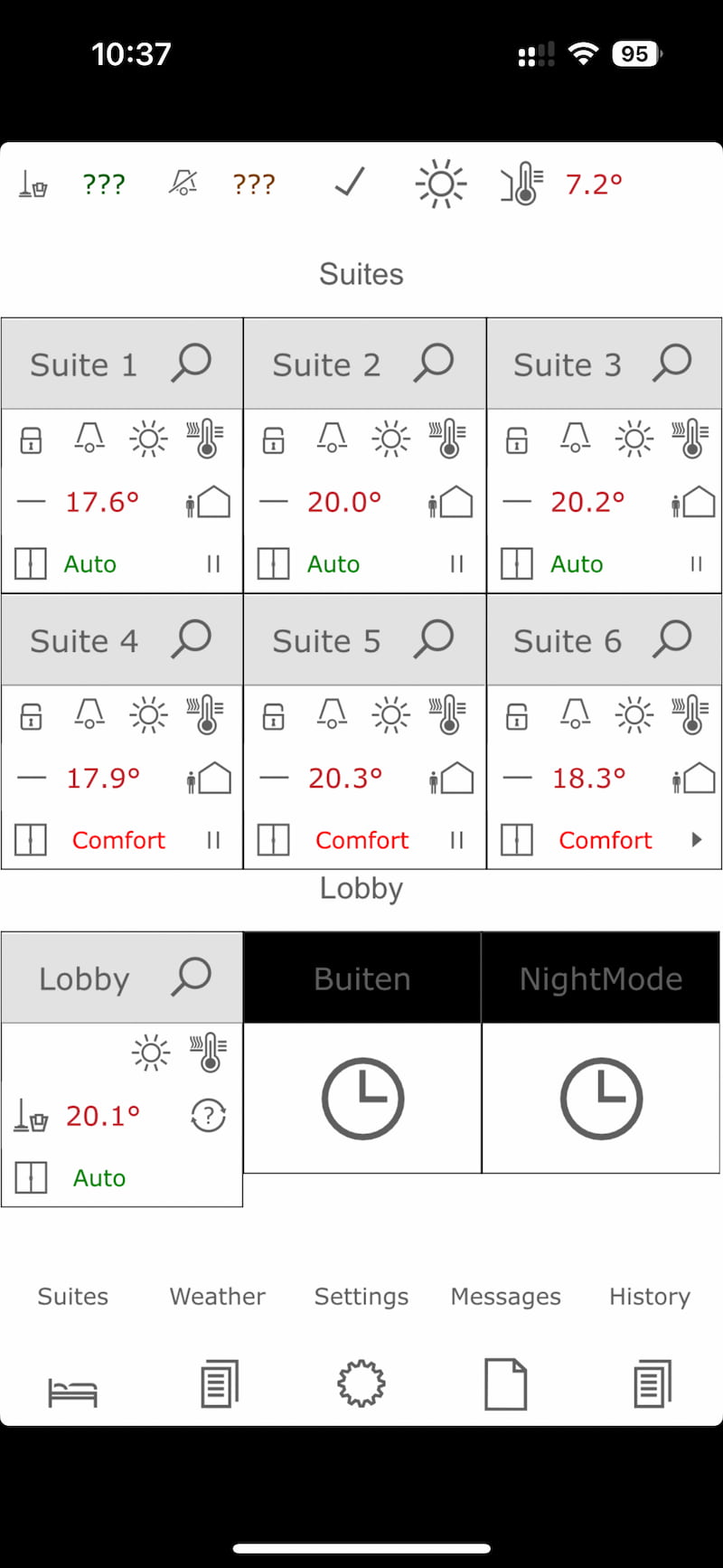 KNX domotica app